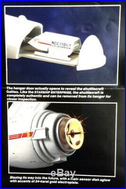 Original Star Trek Franklin Mint Enterprise Deluxe White Metal-Mint Box (FM-06)
