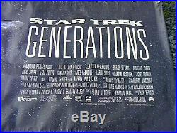 Original Star Trek Generations Film Poster Banner 8 Feet By 3 Feet