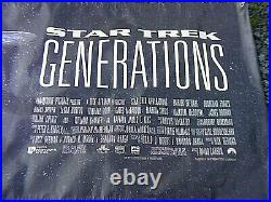 Original Star Trek Generations Film Poster Banner 8 Feet By 3 Feet