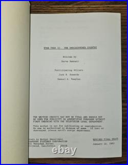 Original Star Trek II Movie Script