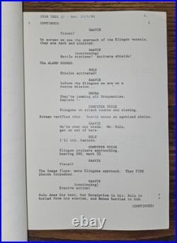 Original Star Trek II Movie Script