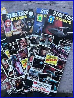 Original Star Trek Stamp Album with stamps