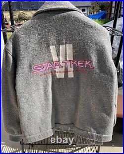 Original Star Trek VI Movie Crew Sew Cal Logo Jacket Embroiled Medium