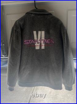 Original Star Trek VI Movie Crew Sew Cal Logo Jacket Embroiled Medium