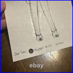 Original Star Trek Voyager Robert Blackman Costume Design Concept Art