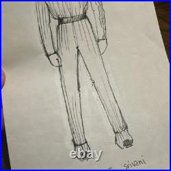 Original Star Trek Voyager Robert Blackman Costume Design Concept Art