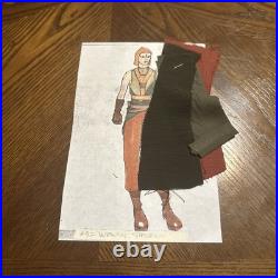 Original Star Trek Voyager Robert Blackman Costume Design Concept Art WithFabric