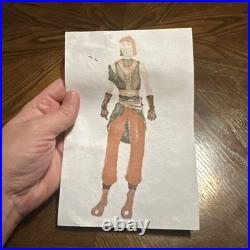 Original Star Trek Voyager Robert Blackman Costume Design Concept Art WithFabric