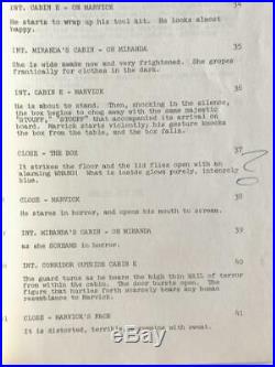 Original first-draft script & outline for Star Trek The Original Series 1968