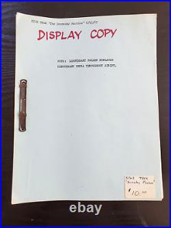 Original series STAR TREK Script The Doomsday machine June 15 1967 Kirk Spock