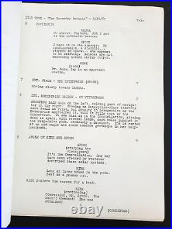 Original series STAR TREK Script The Doomsday machine June 15 1967 Kirk Spock