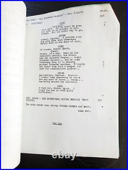 Original series STAR TREK Script The Doomsday machine June 15 1967 Kirk Spock