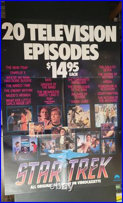 Paramount Home Video Promo Kit NOS Star Trek + Romance Posters with Envelope