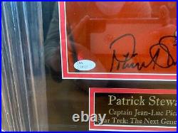 Patrick Stewart 8x10 Autographed Signed Photo Custom Framed JSA COA