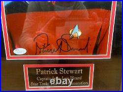 Patrick Stewart 8x10 Autographed Signed Photo Custom Framed JSA COA