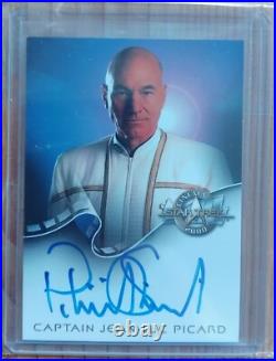 Patrick Stewart Captain Picard Star Trek The Next Generat autograph trading card