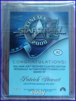 Patrick Stewart Captain Picard Star Trek The Next Generat autograph trading card