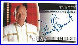 Patrick Stewart Star Trek Insurrection Autograph Card #A-1 Auto Jean-Luc Picard