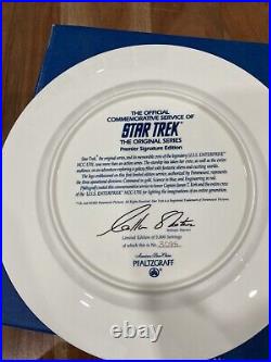 Pfaltzgraff Star Trek Uss Enterprise Ncc 1701-a 3 Piece Buffet Set Rare Nib