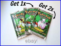Pokemon Jungle Cards 3x NEW Booster pack Get ACTUAL original 1999 stock in pic