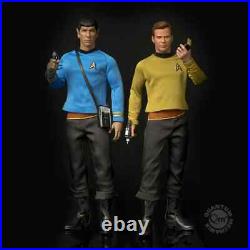 Qmx Star Trek The Original Series Captain Kirk And Spock 1/6 Action Figures New