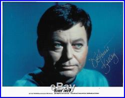RARE! Star Trek DEFOREST KELLEY signed 8x10! Dr. Bones McCoy AUTOGRAPH! TOS