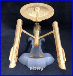 RARE Star Trek USS ENTERPRISE NCC-1701 14k GOLD Franklin Mint Millennium Edition