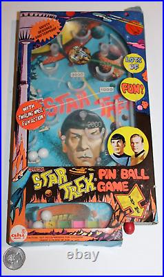 RARE Unused 1976 Star Trek VTG AHI Azrak Hamway Pinball Game Spock Kirk NOS MIP