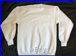 RARE Vintage Star Trek Sweatshirt Kirk Spock McCoy Enterprise White Large