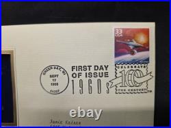 Rare 1999 Celebrate The Century 1960-1969 Star Trek Gold Plated Replica Stamp