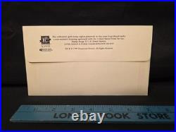 Rare 1999 Celebrate The Century 1960-1969 Star Trek Gold Plated Replica Stamp