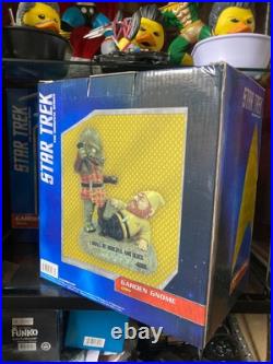 Rare 2 Star Trek Gnomes Spock & Captain Kirk fighting Gorn both new in box Rare 2 Star Trek Gnomes Spock & Captain Kirk fighting Gorn both new in box