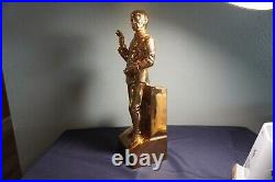 Rare And Vintage 1979 Original Star Trek Mr. Spock Gold Grenadier Decanter