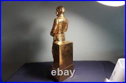 Rare And Vintage 1979 Original Star Trek Mr. Spock Gold Grenadier Decanter