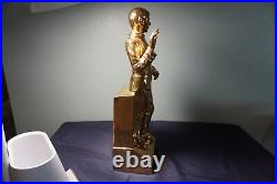 Rare And Vintage 1979 Original Star Trek Mr. Spock Gold Grenadier Decanter