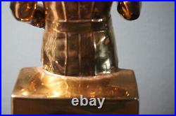 Rare And Vintage 1979 Original Star Trek Mr. Spock Gold Grenadier Decanter