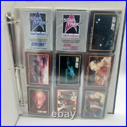 Rare Complete Star Trek + The Next Generation 160 Card Collection Set + Album