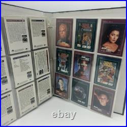 Rare Complete Star Trek + The Next Generation 160 Card Collection Set + Album
