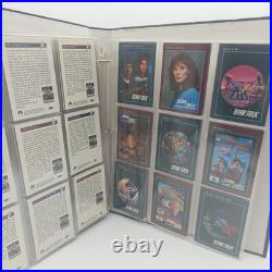 Rare Complete Star Trek + The Next Generation 160 Card Collection Set + Album