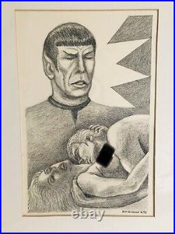 Rare Lot Star Trek Fanzine Drawings Barbara P Gordon aka Helena Seabright LGBTQ