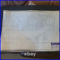 Rare Original Star Trek Deep Space Nine 24x36 Set Blueprint