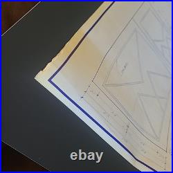 Rare Original Star Trek Deep Space Nine 24x36 Set Blueprint