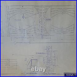 Rare Original Star Trek Deep Space Nine 24x36 Set Blueprint