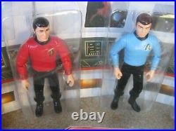 Rare Star Trek Action Figure Display 7 Action Figures Never Removed from Display