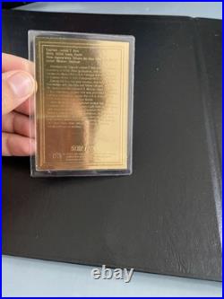 Rare Star Trek Danbury Mint 22ct Gold Card Complete Set of 48 + COA & Folder