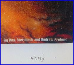 Rare Star Trek USS Enterprise NCC 1701-D Large Canvas on Wood Wall Art Decor