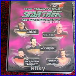 Rittenhouse Star Trek TNG The Quotable Binder Lot Costume 2005
