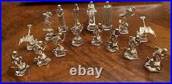 SILVER PIECES ONLY! Paramount / Franklin Mint Star Trek 25 Anniversary Chess LOT
