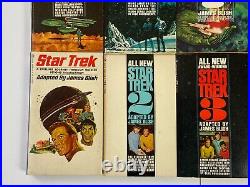STAR TREK #1 to 9 James Blish Bantam + Spock Die + Movie Paperback Book 11pc Lot