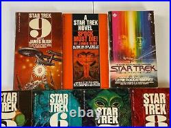 STAR TREK #1 to 9 James Blish Bantam + Spock Die + Movie Paperback Book 11pc Lot